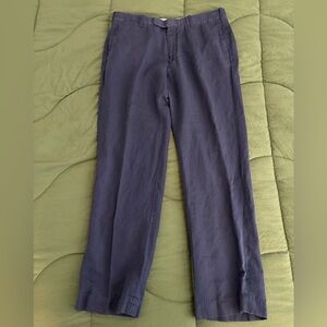Polo Ralph Lauren linen blend Men's Navy Casual Straight-Leg Pants